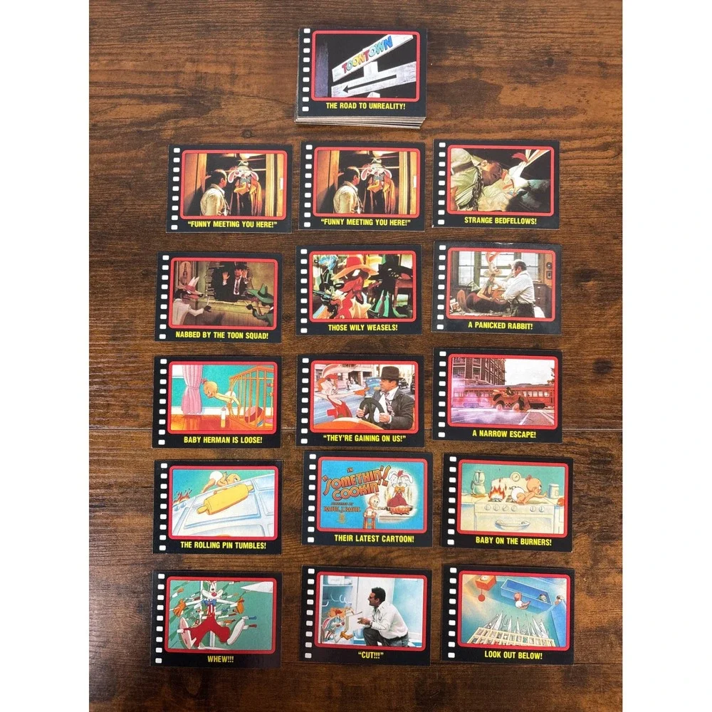 1987 Topps Who Framed Roger Rabbit Trading Cards Lot of 39 Vintage Disney Amblin